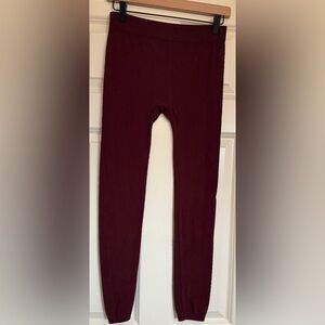 Third Love Bamboo Blend Leggings Burgundy Size Large